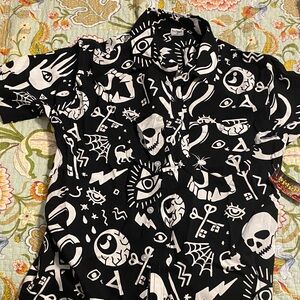 Spirit Monochrome Eye Print Shirt